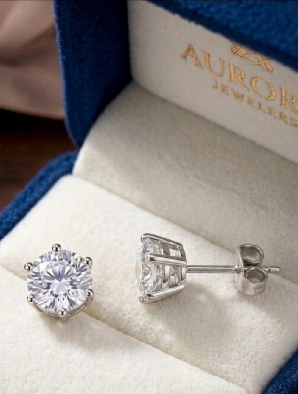Moissanite 2 CTW Stud Earrings